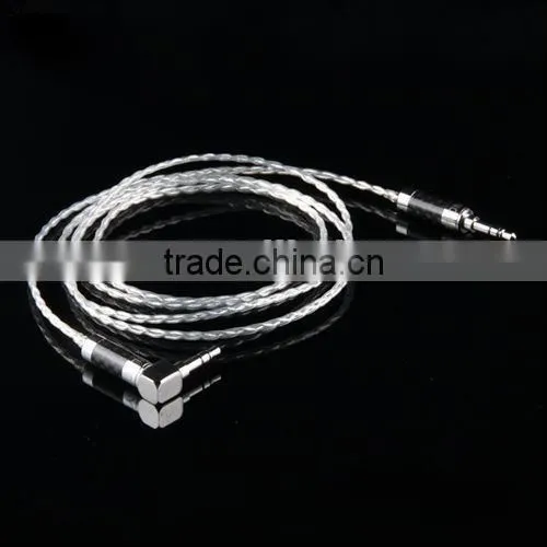 Custom 3.5MM Stereo Cable High Performance AUX Cable Silver Plated 3.5mm Audio Cable photo-2