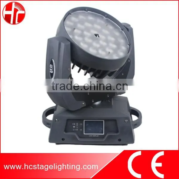 Theater or Concert Stage Lighting Wash Rgbwa 5 In1 36 Moving Head Led