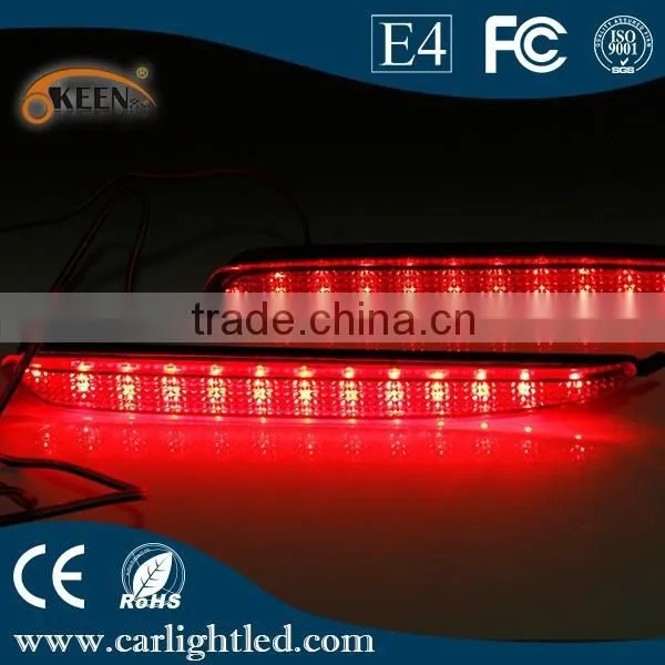 Waterproof Led Red Rear Bumper Reflector Light 12V dc Tail Lamp Bulbs for Mazda 6