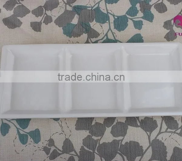 Cheap China Dishes Rectangle Divided Plate photo-2