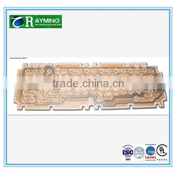 PI Material Gold Fingers Yellow Covering Film Flex PCB Board photo-4
