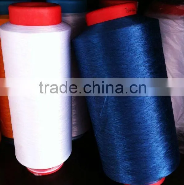 100% Polyester Yarn DTY Dope Dyed Black photo-4