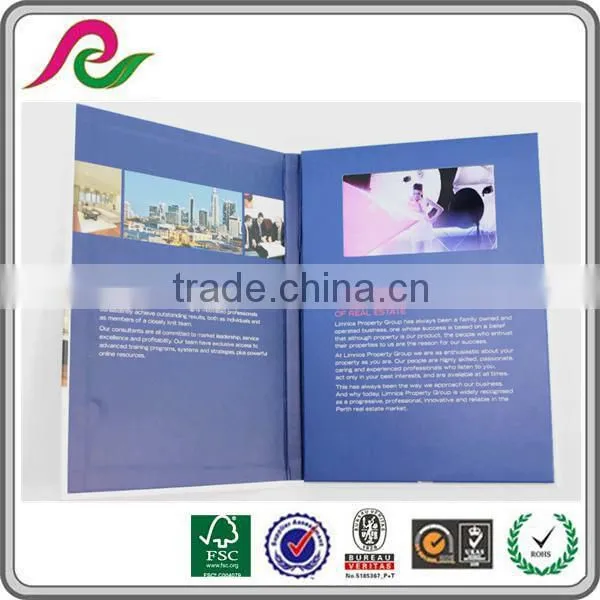 2016 Hot Selling Lcd Video Business Brochure Card Greeting Card photo-2
