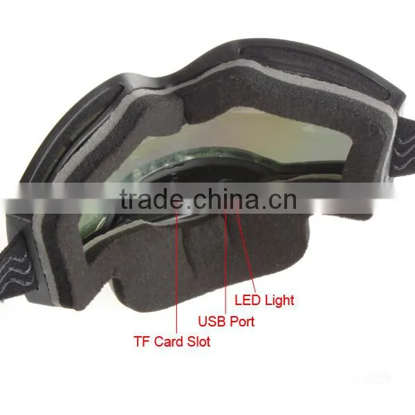 720p Ski Sport Goggles Glasses With 12M Pixel Video Camera Ski Goggles photo-2