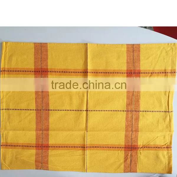 Yellow and Blue Color Tea Towel Hot Sale Kitchen Towel Factory Whole Sale Dish Towel