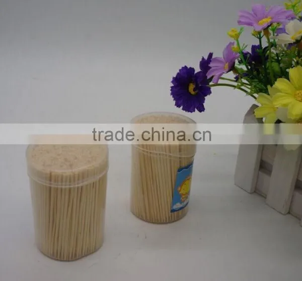 100% Natural Bamboo Toothpick With Round Holder photo-3