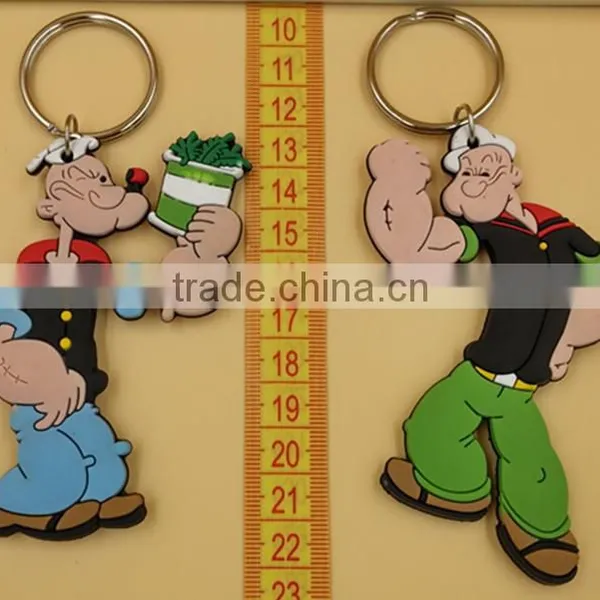 Popeye the Sailor Man Keychain/Silicone Popeye the Sailor Man Keychain photo-3