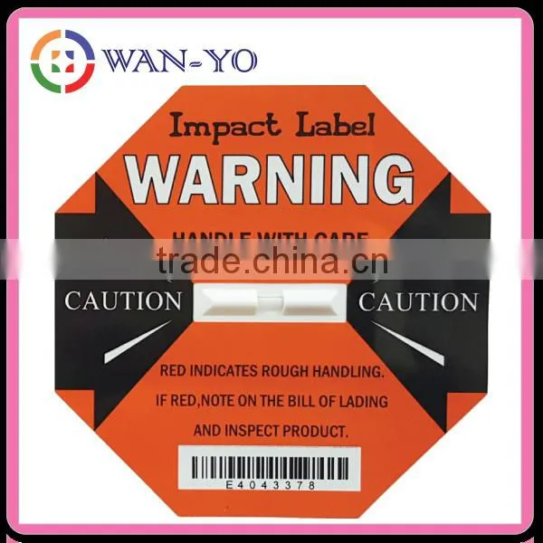 [ Impact Label- Shock Label 75G Orange Impact Sticker ]