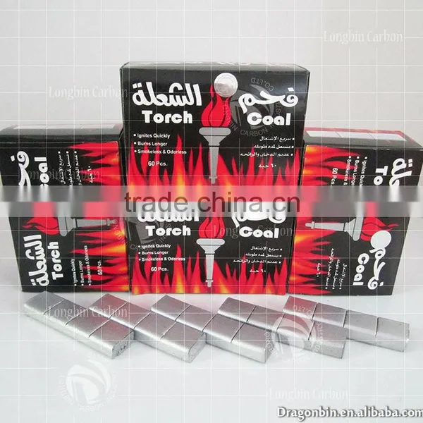High Quality of Torch Coal, High Calorie Silver Shisha Coal