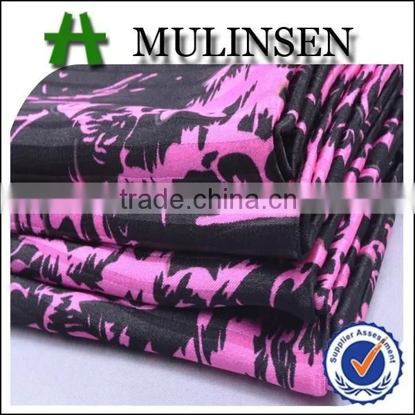 Shaoxing Mulinsen Fabric Manufacturer Cheap Satin With Twist Textile Fabric Design Latest