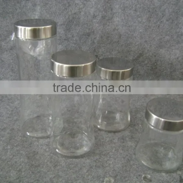 Airtight Glass Jar With Metal Lid photo-3