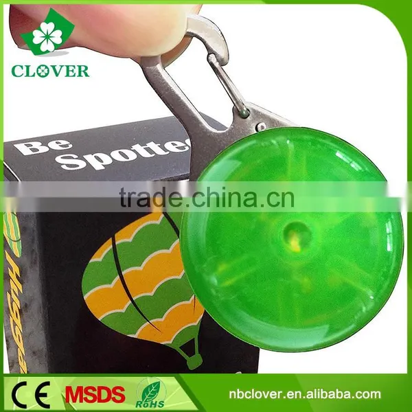 Round Shape Promotional Gifts Plastic Keychain Led Flashlight Wholesale photo-3
