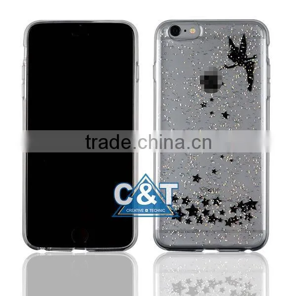 C&T Newest Pattern Stick to Window/mirror Function/glass Invisible Epoxy Clear Phone Case for Iphone 6 Plus photo-2