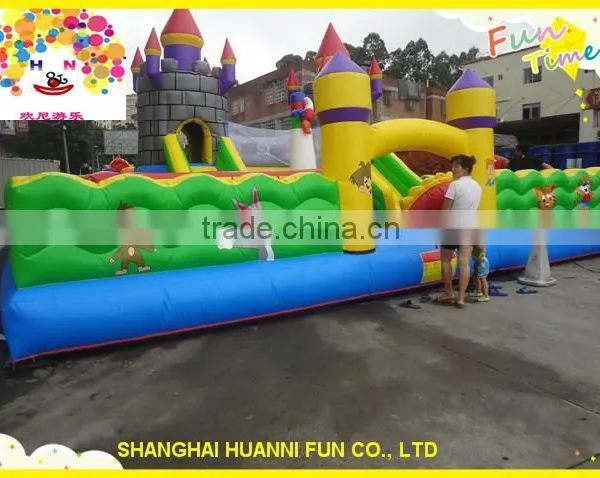 Inflatable Jump Castle/ Inflatable Air Bouncer Trampoline With Slide photo-3