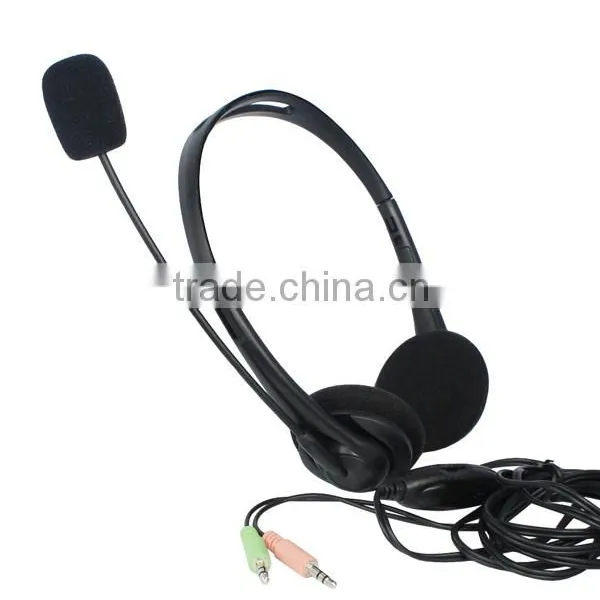 Two Pins Headset With Microphone for Computer