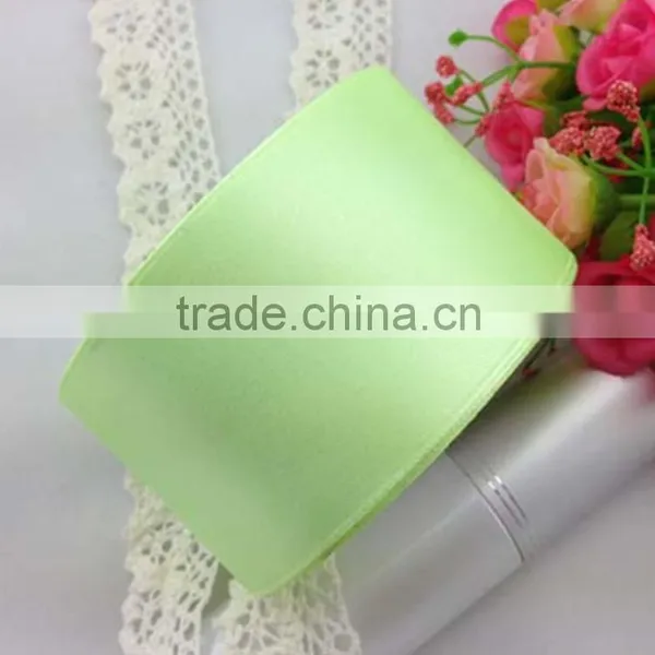 Wholesale Solid Color Wedding Decoration Belt Single Side 100% Polyester Satin Ribbon 25yards/roll photo-3