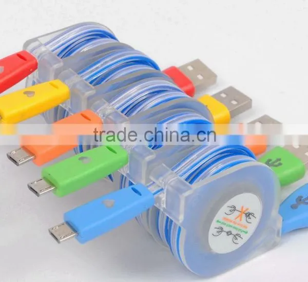 Bling Bling Micro Led Light Universal Usb Cable Charger photo-6