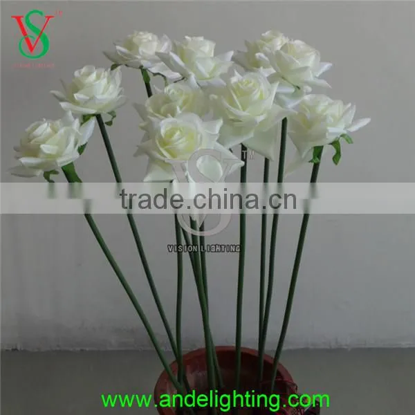 Home Decoration Decorative White Rose Artificial Flower photo-5