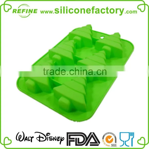 Christmas Promotional Gifts 6 Cavaties Silicone Bakeware in Tree Shape photo-2