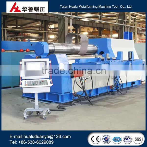Large Size CNC Hydraulic Pressure 4 Roll Plate Bending Machine WB12K-16*2500 photo-2