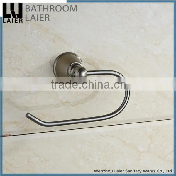 Contemporary Factory Supplier Zinc Alloy Brush Nicked Bathroom Sanitary Items Wall Mounted Toilet Paper Holder photo-3