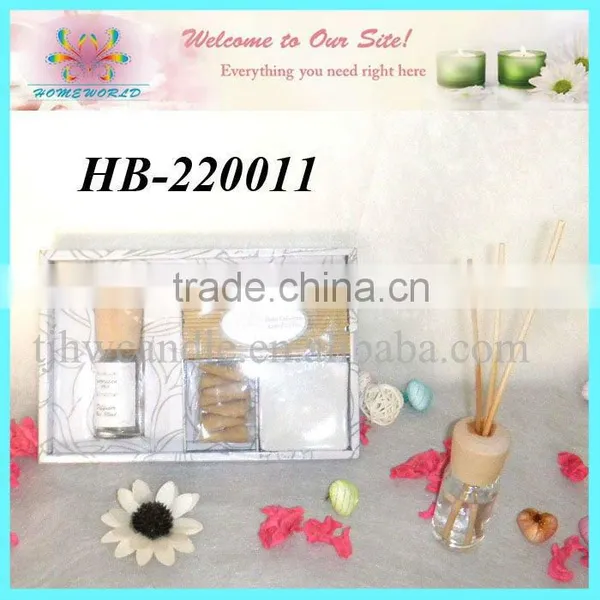 Natural Fragrance Oil Diffuser With Incense Gift Set