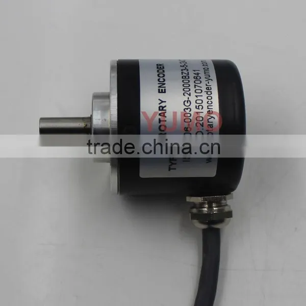 YUMO ISC3806 2000PPR 5V CNC System Solid Shaft Encoder Optical Price Incremental Rotary Encoder photo-2