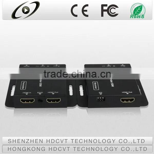 Super Quality HDMI Extender Over Single 50m/164ft Cat5e/cat6 With IR Control, POE photo-3