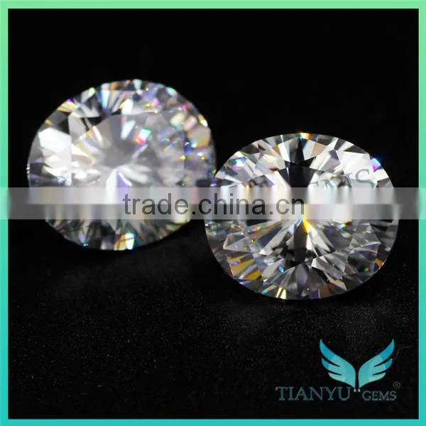 Wholesale Artificial CZ Gemstone Oval 10x12mm Pink Cubic Zirconia Gemstone photo-2