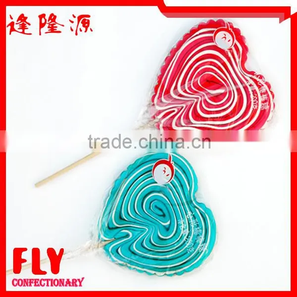85g Yellow&White Heart Shape Lollipop Candy photo-2