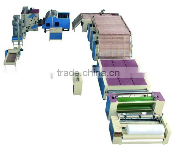 Nonwoven Glue Free Wadding Production Line For Quilts WJM-3 photo-5