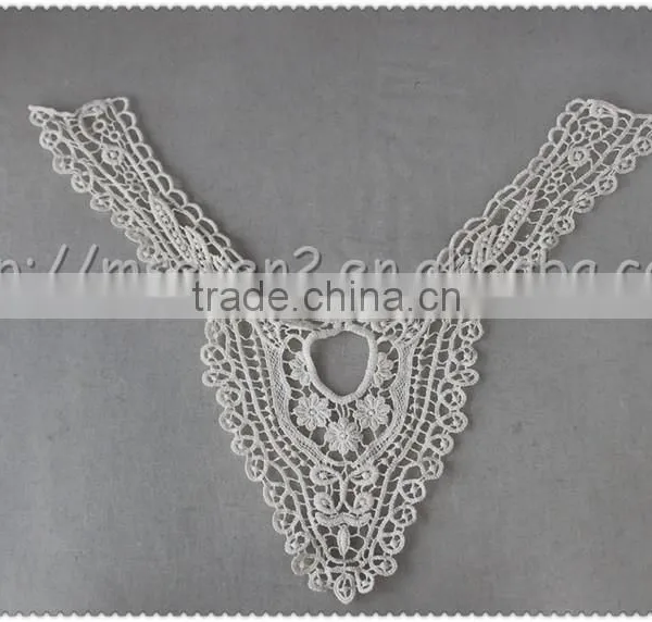 2016 New Embroidered Designs Collar, Machine Made Lace Collars, off White Cotton Lace Collar photo-6