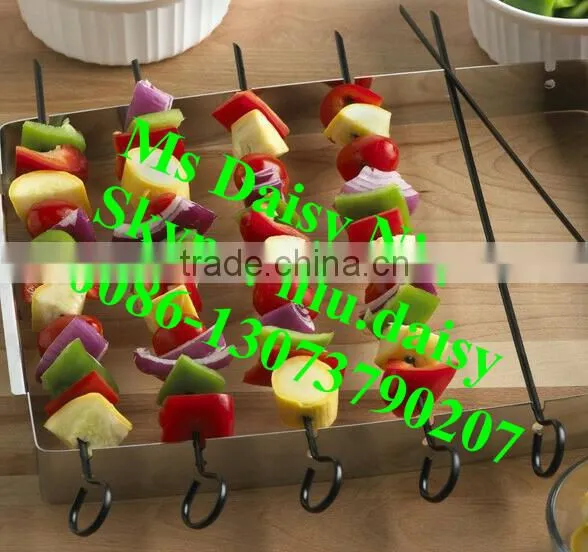 Circle Type BBQ Rack With 6 Skewers/BBQ Skewer With Stand/BBQ Kabob Set photo-6