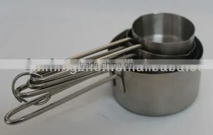 4 Pcs Set 60ml80ml125ml250ml Stainless Steel Measuring Cup photo-3