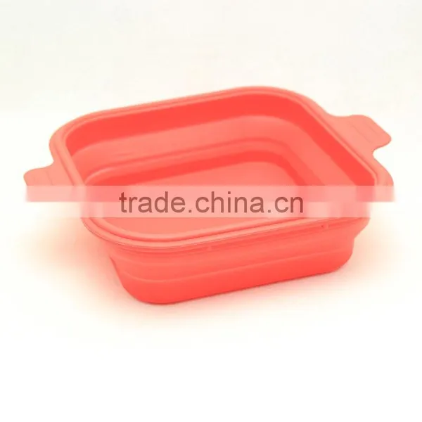 Square Shape Silicone Bowl With Lid photo-2