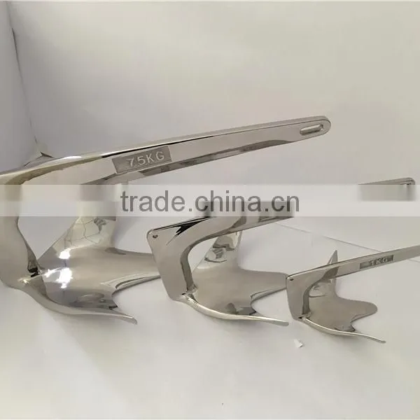 Stainless Steel Boat Anchor Polished A Bruce Anchor