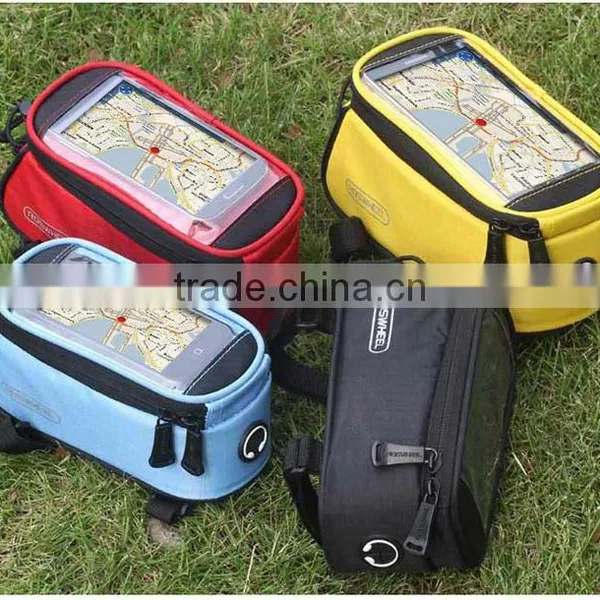 Roswheel Bicycle Saddle Phone Bag For 5.5 Inch Touch Screen Phone Holder Handlebar Pack 3 Colors S M L photo-2