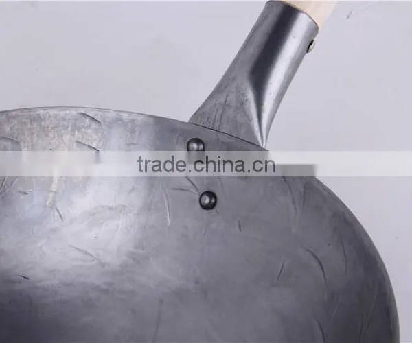 Cookware Supplier Hand Hammered Carbon Steel Non Stick Wok photo-2