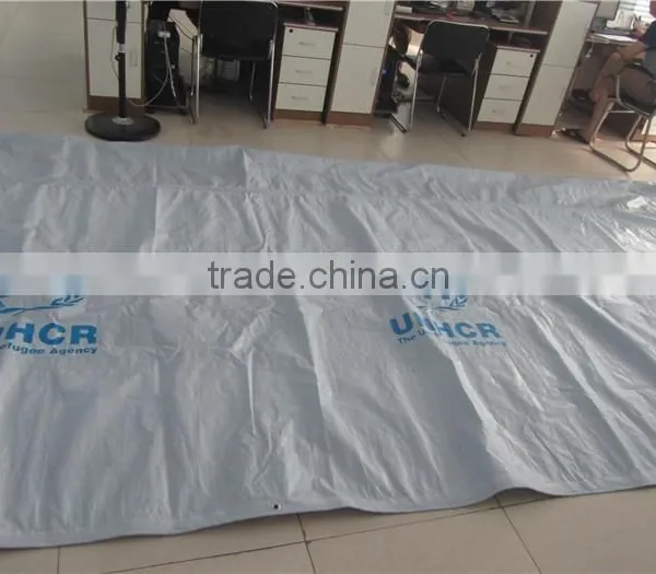 4M*6M Relief Tent Tarpaulin, Waterproof Covering Refugee Tapaulin photo-3