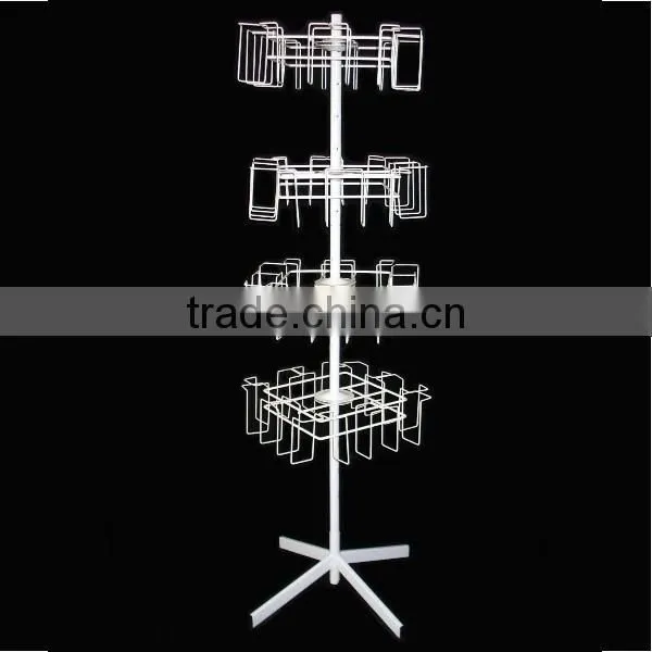 Supermarke Floor-standing 4 Tier Metal CD Display Rack photo-2