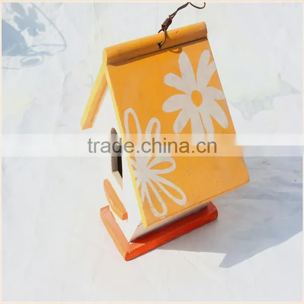 Hot Sale Eco-friendly New Unfinished Wooden Bird House Wholesale photo-3