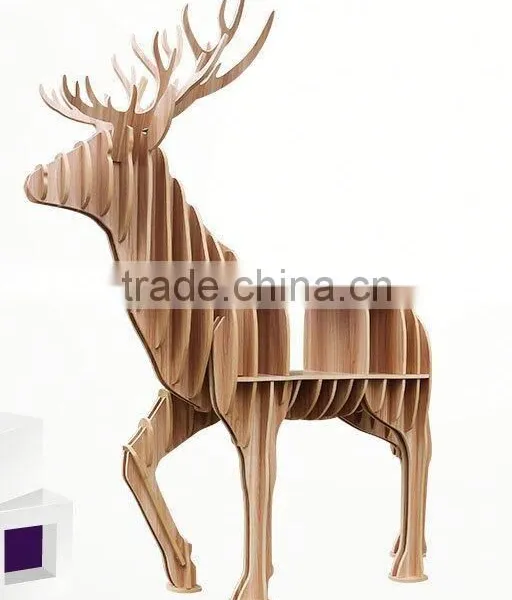 Modern Style Elk Animal Shape Showroom Book Display Shelf photo-2