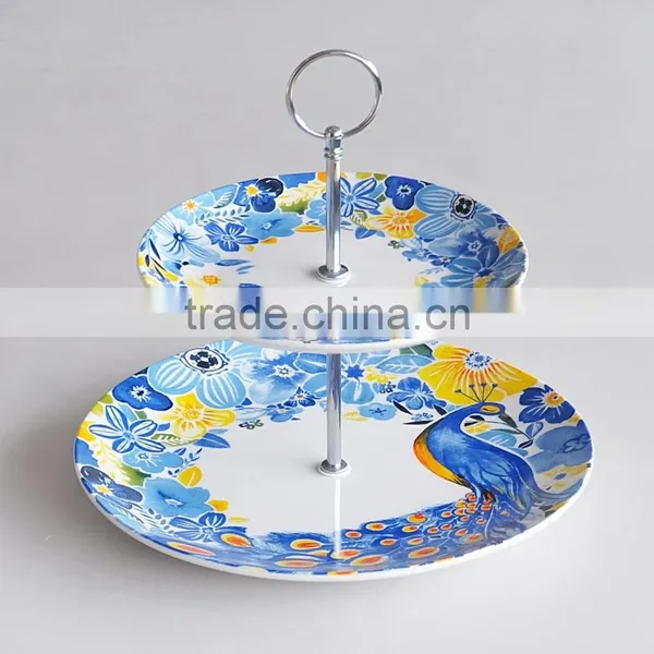 Porcelain Plate Ceramic Plate 2pcs Cake Plate Set photo-5
