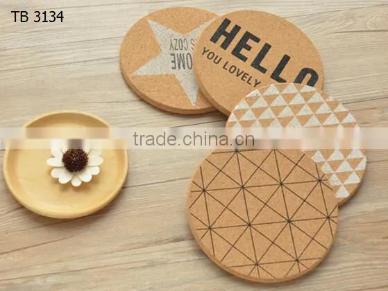 Star Themed Cork Coaster - Set of 4 Cork Packing photo-2