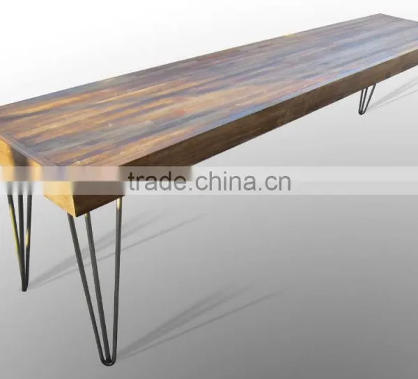 18 Inch 3 Rod Custom Color Metal Hairpin Table Legs for Outdoor Furniture photo-4