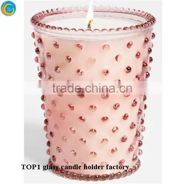 Home Decorative Colorful Votive Glass Candle Jar photo-5