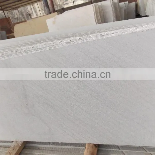 White Sandstone Tiles Light Grey Sandstone Slab For Sale photo-3