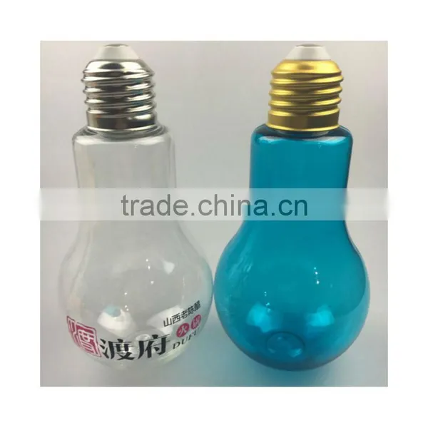 Empty Transparent Plastic Light Bulb PET Plastic Light Bulb Shape Bottle photo-2