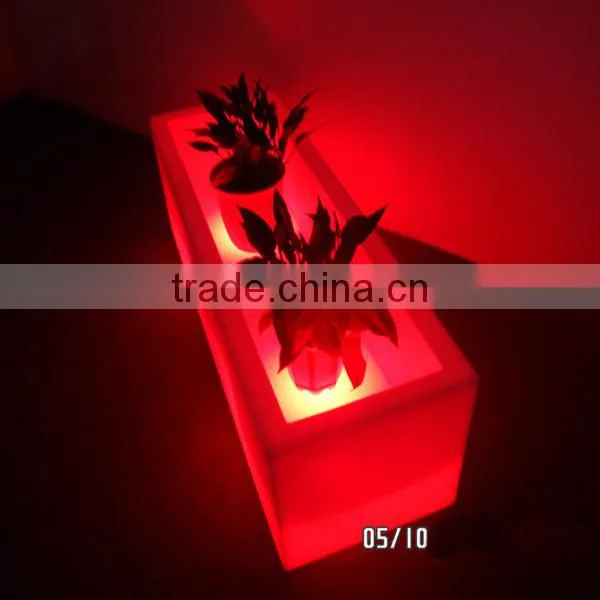 Hotel Use Size 48''*16''*16'' LED Illuminated Plant Pot for Balcony/ Hall / Porch photo-5