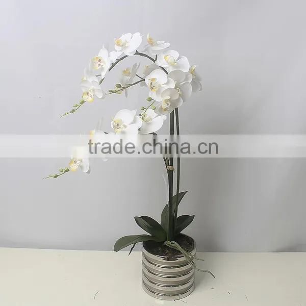 Realtouch Orchid Artificial Flower Arragements With Flowers Pots
